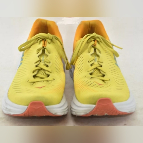 Hoka One One Rincon 2 Shoe Lime Yellow & Black Running Sneaker Men sz 13 - Picture 7 of 8
